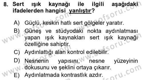 Radyo ve Televizyonda Program Yapımı Dersi 2021 - 2022 Yılı (Final) Dönem Sonu Sınav Soruları 8. Soru