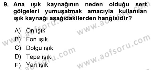 Radyo ve Televizyonda Program Yapımı Dersi 2022 - 2023 Yılı Yaz Okulu Sınav Soruları 9. Soru