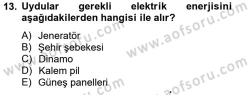 Radyo ve Televizyon Yayıncılığı Dersi 2012 - 2013 Yılı (Final) Dönem Sonu Sınav Soruları 13. Soru