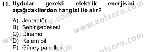 Radyo ve Televizyon Yayıncılığı Dersi 2013 - 2014 Yılı (Final) Dönem Sonu Sınav Soruları 11. Soru