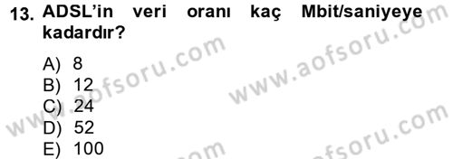 Radyo ve Televizyon Yayıncılığı Dersi 2013 - 2014 Yılı (Final) Dönem Sonu Sınav Soruları 13. Soru