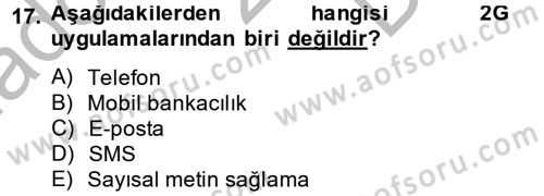 Radyo ve Televizyon Yayıncılığı Dersi 2013 - 2014 Yılı (Final) Dönem Sonu Sınav Soruları 17. Soru