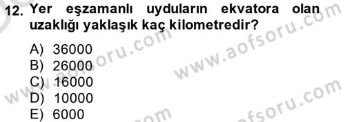 Radyo ve Televizyon Yayıncılığı Dersi 2013 - 2014 Yılı Tek Ders Sınav Soruları 12. Soru