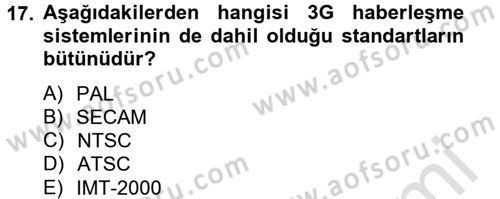 Radyo ve Televizyon Yayıncılığı Dersi 2013 - 2014 Yılı Tek Ders Sınav Soruları 17. Soru
