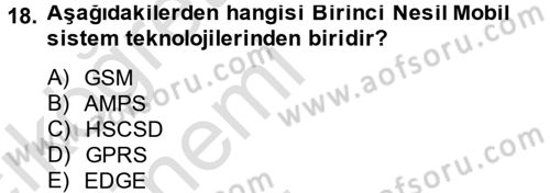 Radyo ve Televizyon Yayıncılığı Dersi 2013 - 2014 Yılı Tek Ders Sınav Soruları 18. Soru
