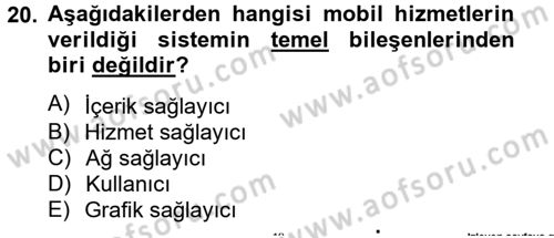 Radyo ve Televizyon Yayıncılığı Dersi 2013 - 2014 Yılı Tek Ders Sınav Soruları 20. Soru