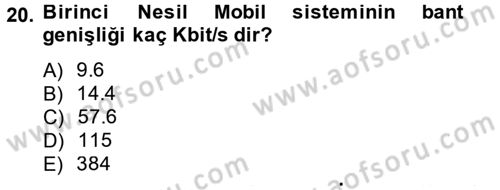 Radyo ve Televizyon Yayıncılığı Dersi 2014 - 2015 Yılı Tek Ders Sınav Soruları 20. Soru