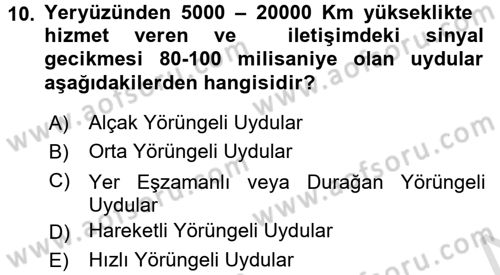 Radyo ve Televizyon Yayıncılığı Dersi 2015 - 2016 Yılı (Final) Dönem Sonu Sınav Soruları 10. Soru