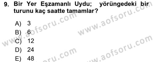 Radyo ve Televizyon Yayıncılığı Dersi 2015 - 2016 Yılı (Final) Dönem Sonu Sınav Soruları 9. Soru