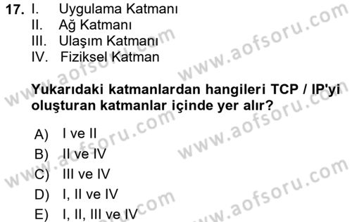 Radyo ve Televizyon Yayıncılığı Dersi 2016 - 2017 Yılı 3 Ders Sınav Soruları 17. Soru
