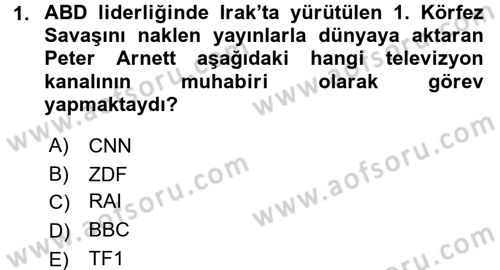 Radyo ve Televizyon Yayıncılığı Dersi 2016 - 2017 Yılı (Vize) Ara Sınav Soruları 1. Soru