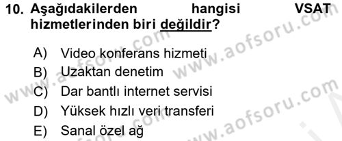 Radyo ve Televizyon Yayıncılığı Dersi 2017 - 2018 Yılı (Final) Dönem Sonu Sınav Soruları 10. Soru
