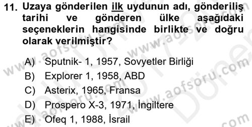 Radyo ve Televizyon Yayıncılığı Dersi 2017 - 2018 Yılı (Final) Dönem Sonu Sınav Soruları 11. Soru