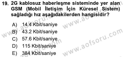 Radyo ve Televizyon Yayıncılığı Dersi 2017 - 2018 Yılı (Final) Dönem Sonu Sınav Soruları 19. Soru