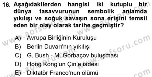Radyo ve Televizyon Yayıncılığı Dersi 2018 - 2019 Yılı (Vize) Ara Sınav Soruları 16. Soru