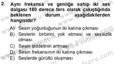 Radyo ve Televizyon Tekniği Dersi Ara Sınavı Deneme Sınav Soruları 2. Soru