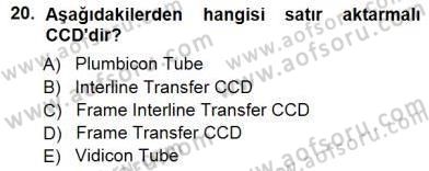 Radyo ve Televizyon Tekniği Dersi 2012 - 2013 Yılı (Final) Dönem Sonu Sınav Soruları 20. Soru