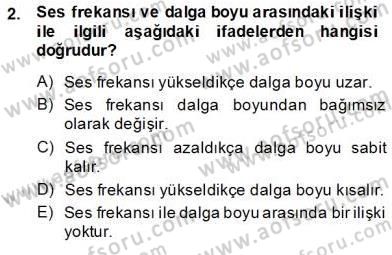 Radyo ve Televizyon Tekniği Dersi Ara Sınavı Deneme Sınav Soruları 2. Soru