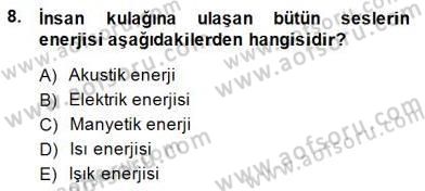 Radyo ve Televizyon Tekniği Dersi Ara Sınavı Deneme Sınav Soruları 8. Soru