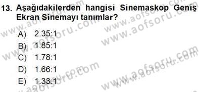 Radyo ve Televizyon Tekniği Dersi 2015 - 2016 Yılı (Final) Dönem Sonu Sınav Soruları 13. Soru