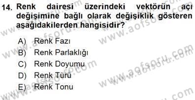 Radyo ve Televizyon Tekniği Dersi 2015 - 2016 Yılı (Final) Dönem Sonu Sınav Soruları 14. Soru