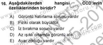 Radyo ve Televizyon Tekniği Dersi 2015 - 2016 Yılı (Final) Dönem Sonu Sınav Soruları 16. Soru