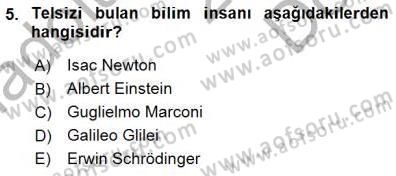 Radyo ve Televizyon Tekniği Dersi 2015 - 2016 Yılı (Final) Dönem Sonu Sınav Soruları 5. Soru