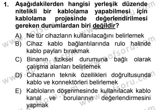 Radyo ve Televizyonda Ölçü Bakım Dersi 2012 - 2013 Yılı (Final) Dönem Sonu Sınav Soruları 1. Soru