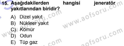 Radyo ve Televizyonda Ölçü Bakım Dersi 2012 - 2013 Yılı (Final) Dönem Sonu Sınav Soruları 15. Soru