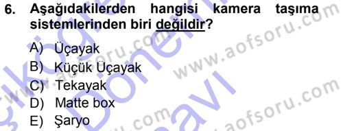 Radyo ve Televizyonda Ölçü Bakım Dersi 2012 - 2013 Yılı (Final) Dönem Sonu Sınav Soruları 6. Soru