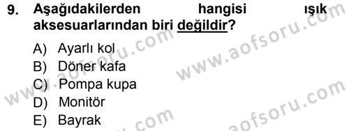 Radyo ve Televizyonda Ölçü Bakım Dersi 2012 - 2013 Yılı (Final) Dönem Sonu Sınav Soruları 9. Soru