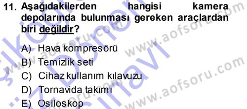 Radyo ve Televizyonda Ölçü Bakım Dersi 2013 - 2014 Yılı (Final) Dönem Sonu Sınav Soruları 11. Soru