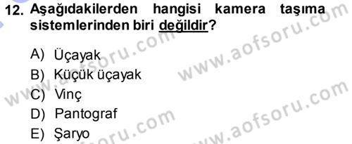 Radyo ve Televizyonda Ölçü Bakım Dersi 2013 - 2014 Yılı (Final) Dönem Sonu Sınav Soruları 12. Soru