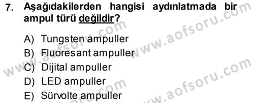 Radyo ve Televizyonda Ölçü Bakım Dersi 2013 - 2014 Yılı (Final) Dönem Sonu Sınav Soruları 7. Soru