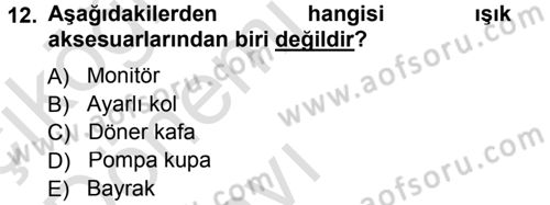 Radyo ve Televizyonda Ölçü Bakım Dersi 2013 - 2014 Yılı Tek Ders Sınav Soruları 12. Soru