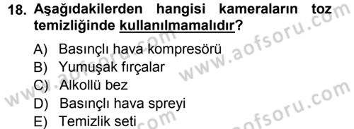 Radyo ve Televizyonda Ölçü Bakım Dersi 2013 - 2014 Yılı Tek Ders Sınav Soruları 18. Soru