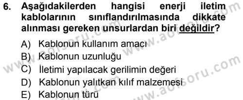 Radyo ve Televizyonda Ölçü Bakım Dersi 2013 - 2014 Yılı Tek Ders Sınav Soruları 6. Soru