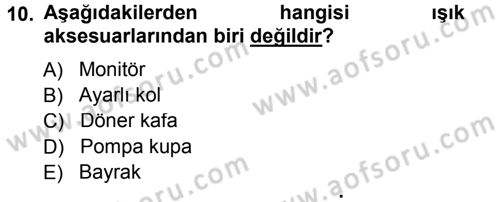 Radyo ve Televizyonda Ölçü Bakım Dersi 2014 - 2015 Yılı Tek Ders Sınavı 10. Soru