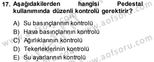 Radyo ve Televizyonda Ölçü Bakım Dersi 2014 - 2015 Yılı Tek Ders Sınavı 17. Soru