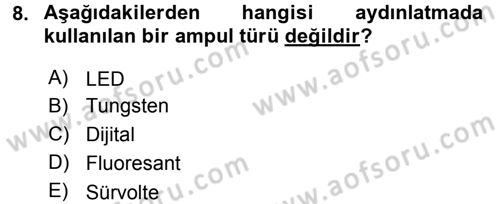 Radyo ve Televizyonda Ölçü Bakım Dersi 2015 - 2016 Yılı Tek Ders Sınav Soruları 8. Soru