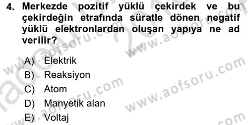 Radyo ve Televizyonda Ölçü Bakım Dersi 2016 - 2017 Yılı (Vize) Ara Sınavı 4. Soru