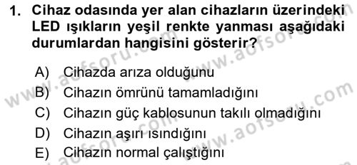 Radyo ve Televizyonda Ölçü Bakım Dersi 2016 - 2017 Yılı (Final) Dönem Sonu Sınav Soruları 1. Soru
