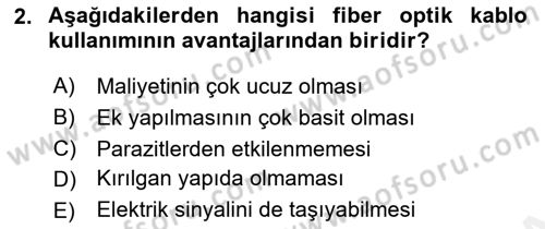 Radyo ve Televizyonda Ölçü Bakım Dersi 2016 - 2017 Yılı (Final) Dönem Sonu Sınav Soruları 2. Soru