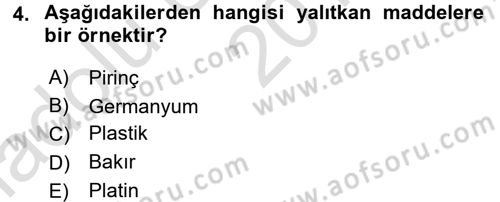 Radyo ve Televizyonda Ölçü Bakım Dersi 2017 - 2018 Yılı (Vize) Ara Sınavı 4. Soru