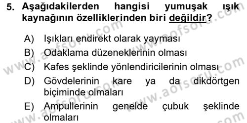 Radyo ve Televizyonda Ölçü Bakım Dersi 2017 - 2018 Yılı (Final) Dönem Sonu Sınavı 5. Soru