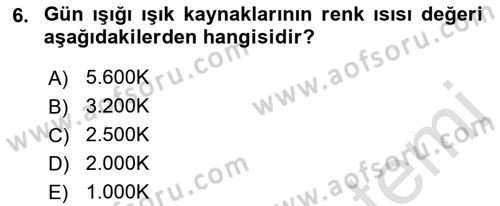 Radyo ve Televizyonda Ölçü Bakım Dersi 2019 - 2020 Yılı (Final) Dönem Sonu Sınav Soruları 6. Soru