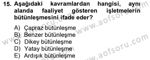 Radyo ve Televizyon İşletmeciliği Dersi 2012 - 2013 Yılı (Final) Dönem Sonu Sınav Soruları 15. Soru