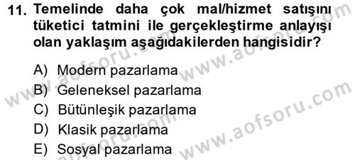Radyo ve Televizyon İşletmeciliği Dersi 2013 - 2014 Yılı (Final) Dönem Sonu Sınav Soruları 11. Soru