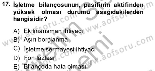 Radyo ve Televizyon İşletmeciliği Dersi 2014 - 2015 Yılı (Final) Dönem Sonu Sınav Soruları 17. Soru
