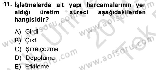 Radyo ve Televizyon İşletmeciliği Dersi 2014 - 2015 Yılı Tek Ders Sınav Soruları 11. Soru